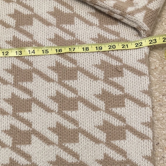 Princess Polly Sachi Houndstooth Sweater, Tan & Cream, Beige, Women’s M / L - Picture 7 of 8